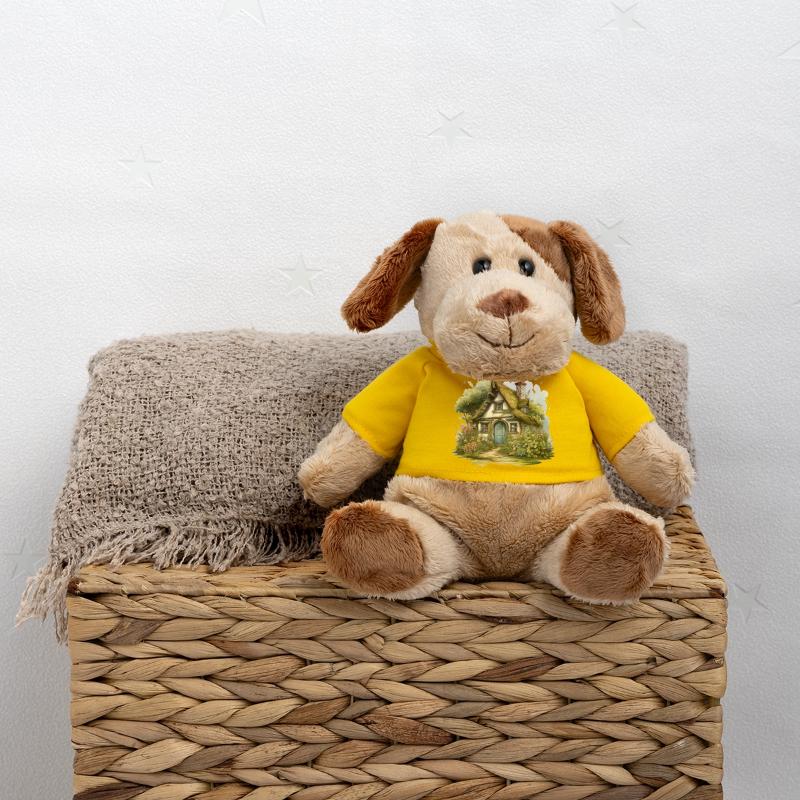 Märchenhaftes Cottage mit Wildgarten MiniFeet® Hund Helge