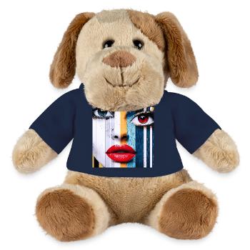 Colorful and Expressive Portrait - MiniFeet® Dog Helge - sun yellow - Front