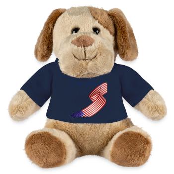 American Pride Wrap Flagge - MiniFeet® Hund Helge - Sonnengelb - Vorne