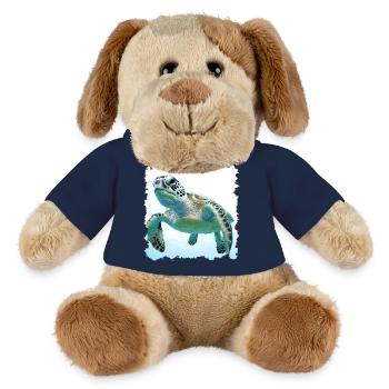 Unterwasser Schildkroeten Nahaufnahme - MiniFeet® Hund Helge - French Navy - Vorne