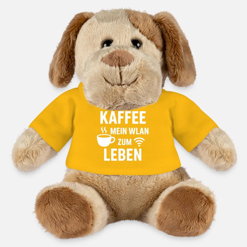 Kaffee WLAN Zum Leben - MiniFeet® Hund Helge - Sonnengelb