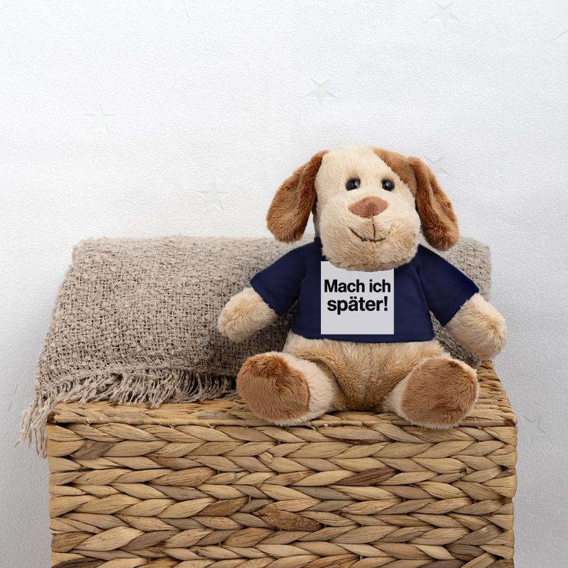 Mach ich später Statement MiniFeet® Hund Helge
