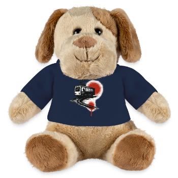 Tram on the red streak - MiniFeet® Dog Helge - french navy - Front