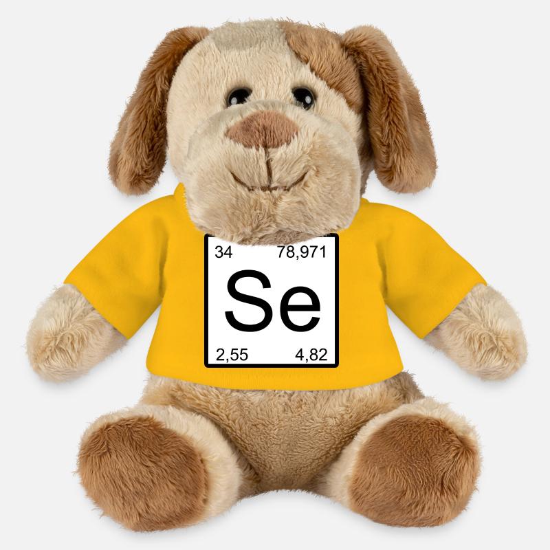 Selenium Se Element Design – Chemistry Aesthetics - MiniFeet® Dog Helge - sun yellow