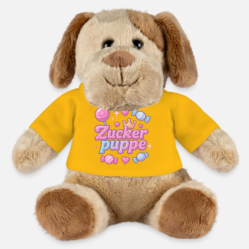 zuckerpuppe / y2k spitzname statement design - MiniFeet® Hund Helge - Sonnengelb