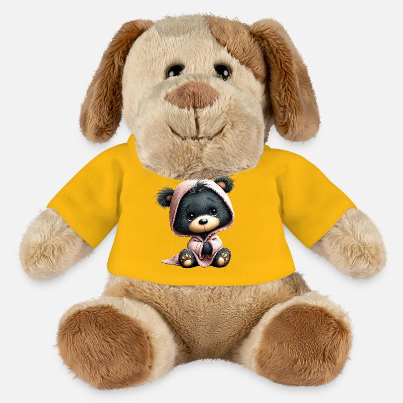 Cute teddy bear - MiniFeet® Dog Helge - sun yellow