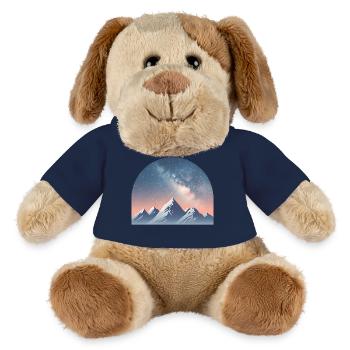 Pic de la Voie lactée sous le dôme étoilé - Chien en peluche Helge MiniFeet® - jaune soleil - Devant
