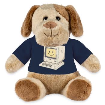 PC Retro Vintage Smile - MiniFeet® Hund Helge - Sonnengelb - Vorne