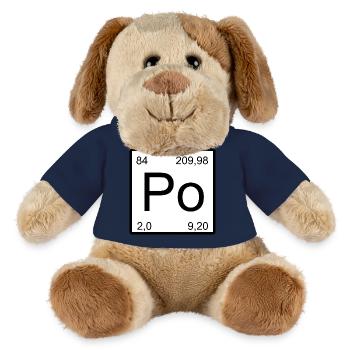 Polonium Po Element Design Periodentafel - MiniFeet® Hund Helge - Sonnengelb - Vorne