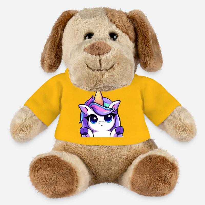 Lya Einhorn Schulterzuckend - MiniFeet® Hund Helge - Sonnengelb