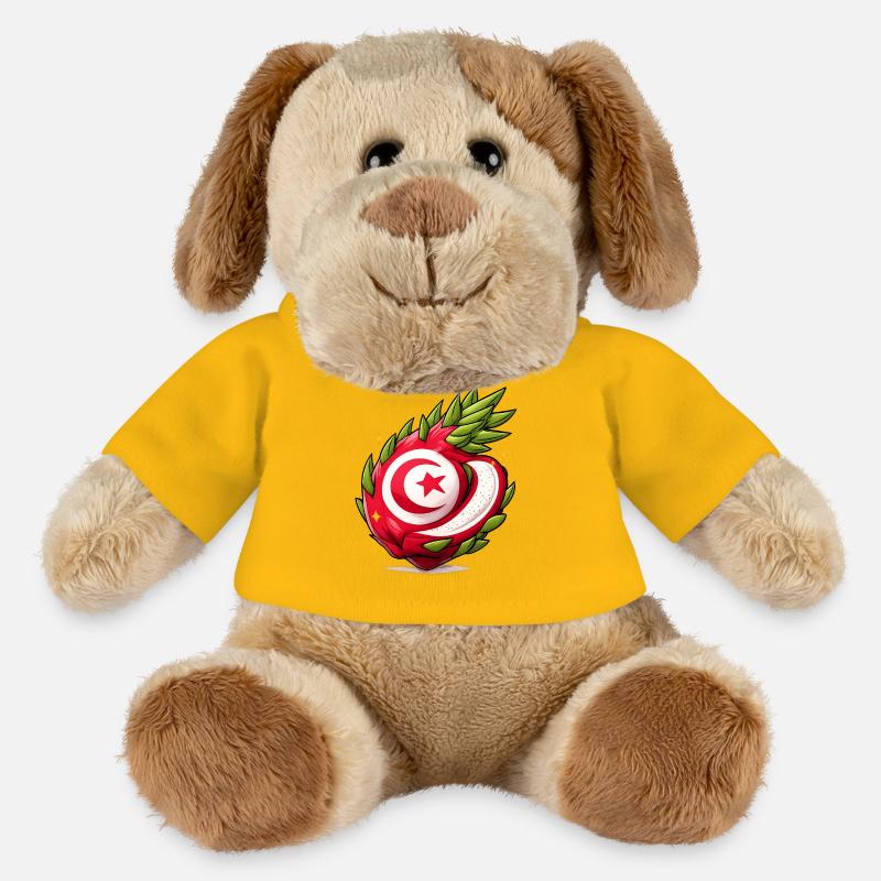 Tunisian Fruit Heart Pattern - MiniFeet® Dog Helge - sun yellow