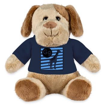 G pour girafe - Chien en peluche Helge MiniFeet® - jaune soleil - Devant