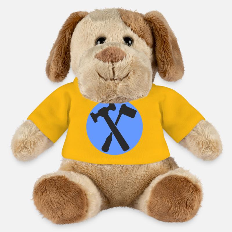 51174_Klempner, Spengler, Installateur - MiniFeet® Hund Helge - Sonnengelb