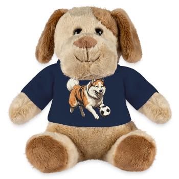 Akita Hund Fussball Team - MiniFeet® Hund Helge - Sonnengelb - Vorne
