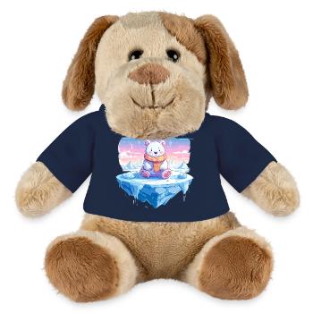 Polarlicht-Bär auf Eis - MiniFeet® Hund Helge - Sonnengelb - Vorne