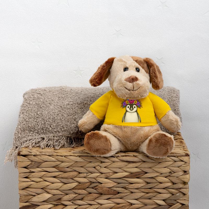 Pinguin mit Blumenkrone MiniFeet® Hund Helge