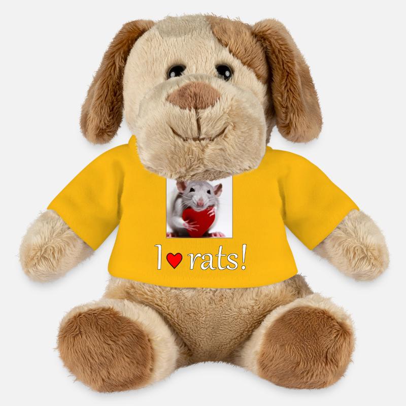 Ratte mit Herz - MiniFeet® Hund Helge - Sonnengelb