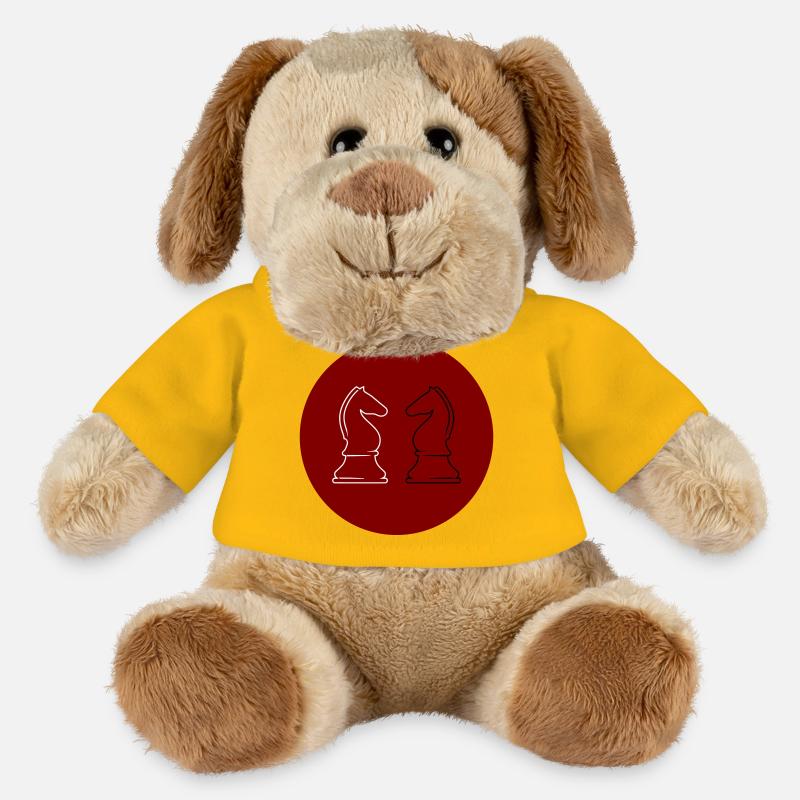 Échecs 2Springer - Chien en peluche Helge MiniFeet® - jaune soleil