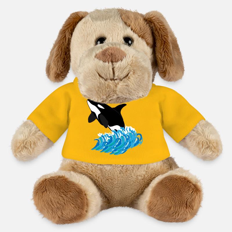 Orca Print - MiniFeet® Dog Helge - sun yellow