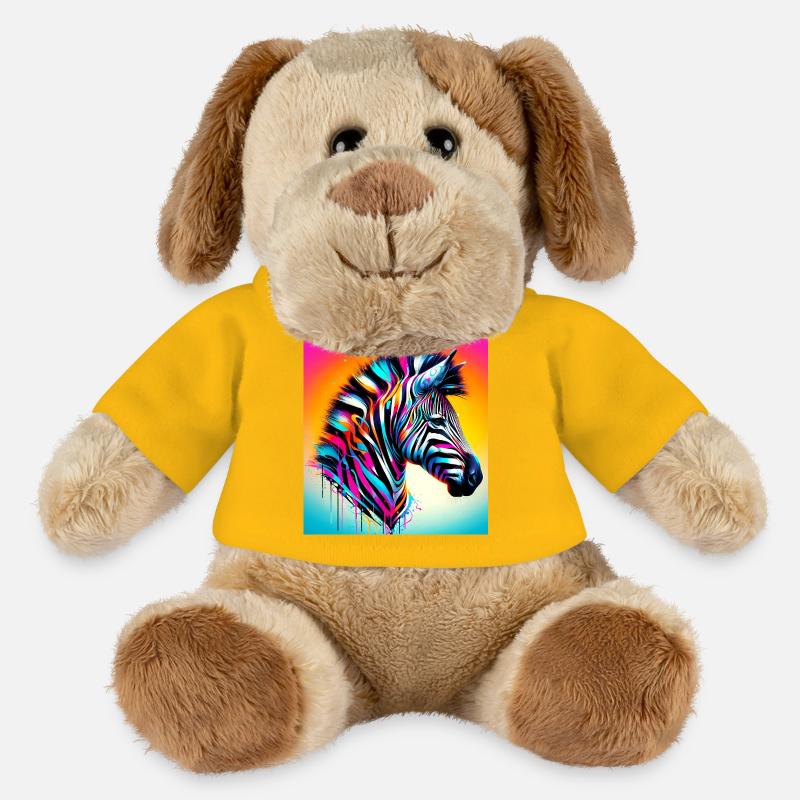 Zebra - MiniFeet® Hund Helge - Sonnengelb
