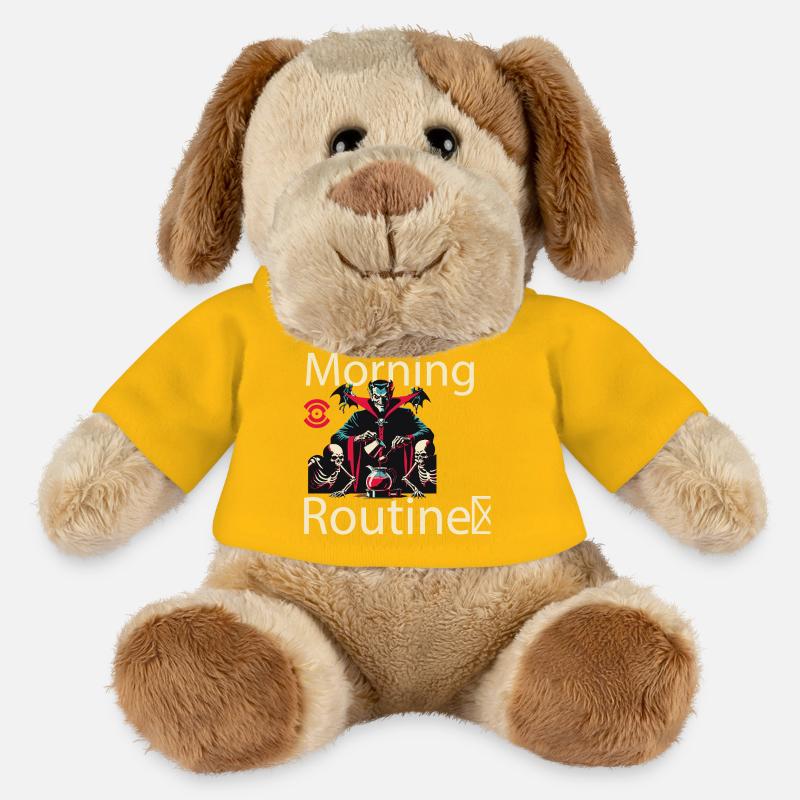 Spooky Morning Routine - MiniFeet® Dog Helge - sun yellow