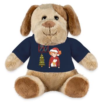 Winter magic - MiniFeet® Dog Helge - sun yellow - Front
