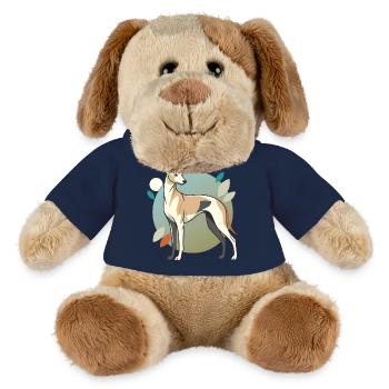 Chien lévrier italien - Chien en peluche Helge MiniFeet® - jaune soleil - Devant