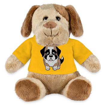 St. Bernard dog - MiniFeet® Dog Helge - sun yellow - Front