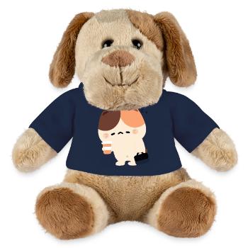 Müde Tortiie-Katze - MiniFeet® Hund Helge - French Navy - Vorne