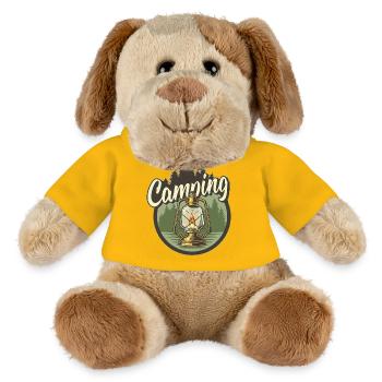Campinglaterne im Wald - MiniFeet® Hund Helge - Sonnengelb - Vorne
