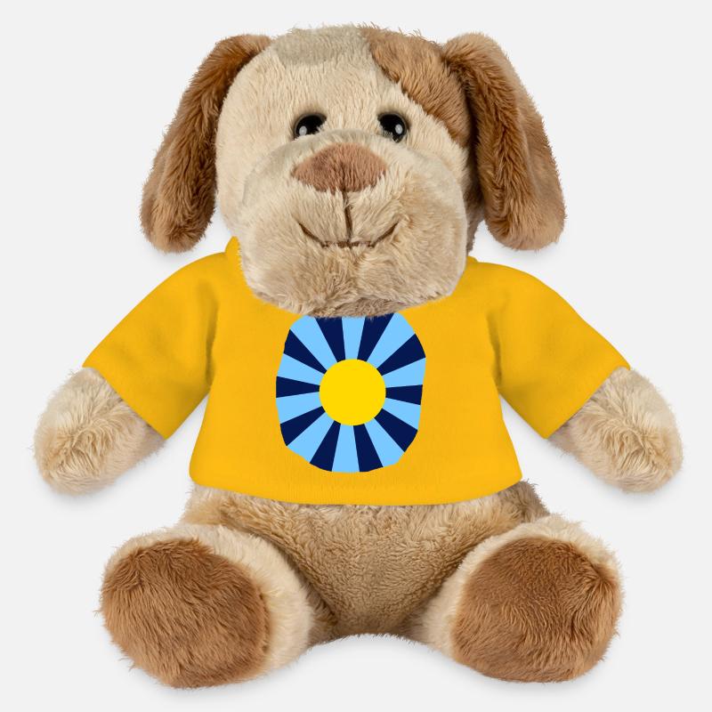 Psychedelic flower - MiniFeet® Dog Helge - sun yellow