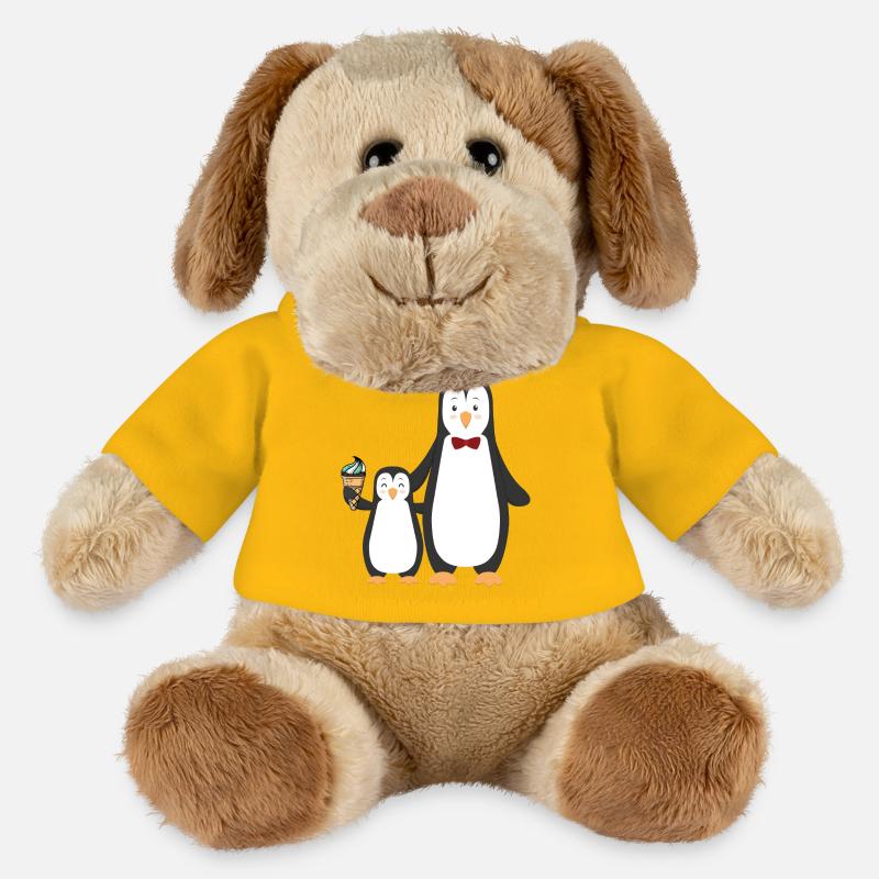 Pinguin Pinguine mit Eis - MiniFeet® Hund Helge - Sonnengelb