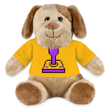 Arcade Joystick Retro Konsole - MiniFeet® Hund Helge - Sonnengelb - Vorne