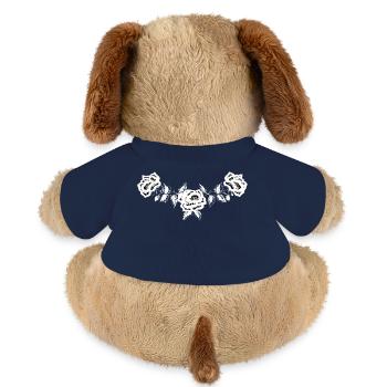 Western Rose - Rückseite vintage retro country sw - MiniFeet® Hund Helge - French Navy - Hinten