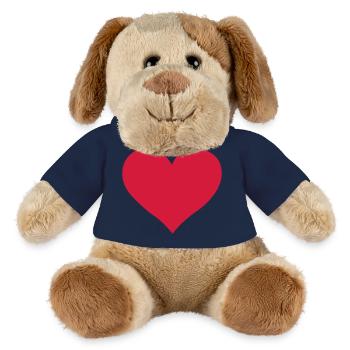 wedding hochzeit heart - MiniFeet® Hund Helge - French Navy - Vorne