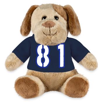 81 Number Symbol - MiniFeet® Dog Helge - french navy - Front