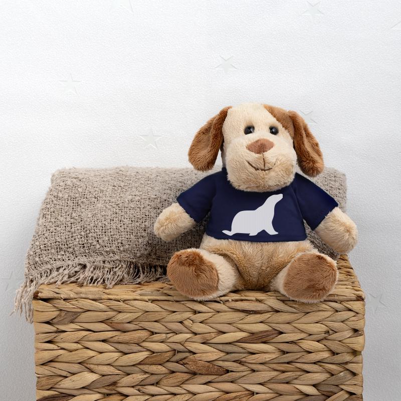 Robbe Blanc Chien en peluche Helge MiniFeet®