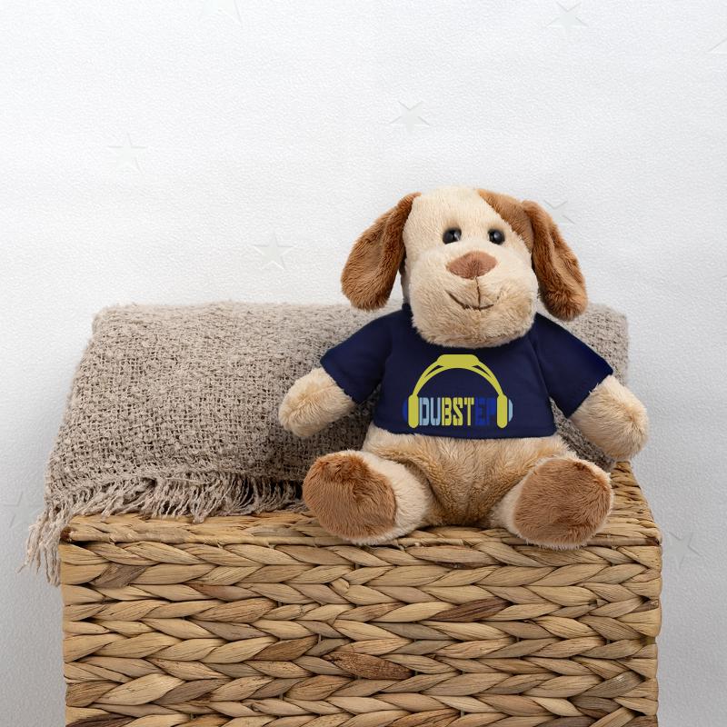 Dub Step Techno Musik Party Club Text Kopfhörer MiniFeet® Hund Helge