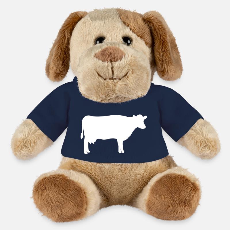 vache - Chien en peluche Helge MiniFeet® - bleu marine