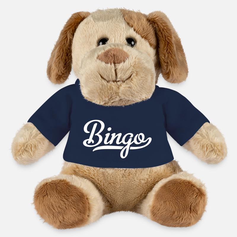 loto - Chien en peluche Helge MiniFeet® - bleu marine