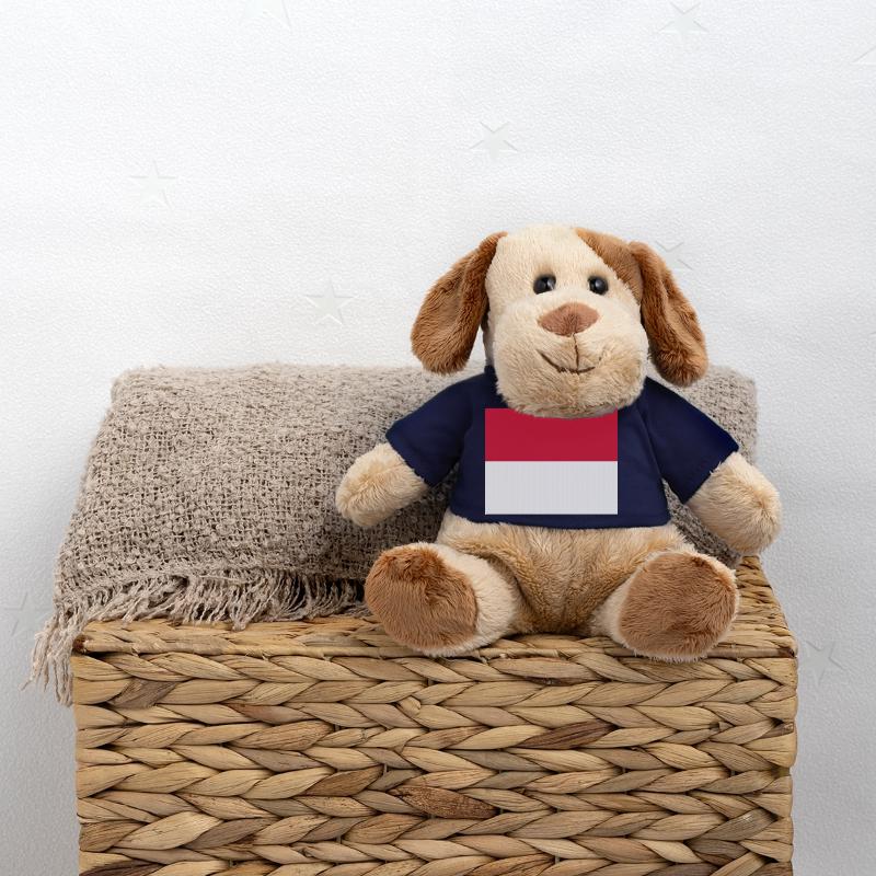 Flagge von Monaco / Drapeau Monaco MiniFeet® Hund Helge
