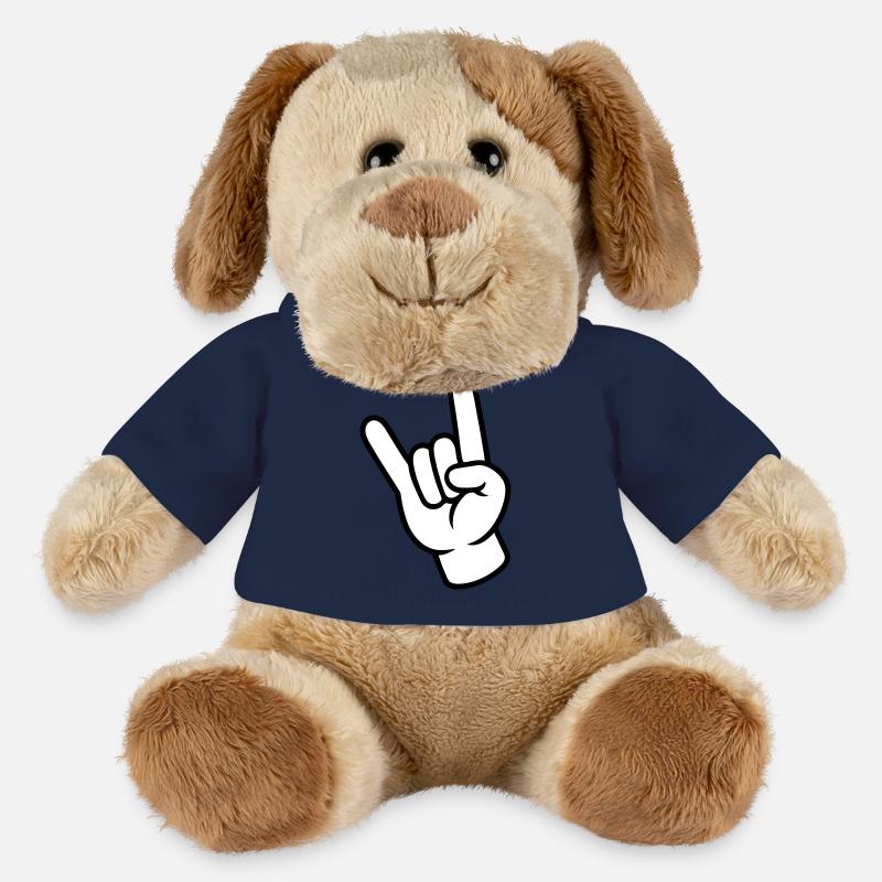 Hand Sign Party - MiniFeet® Dog Helge - french navy