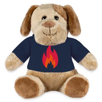 Feuer Design, Lit Shirt - MiniFeet® Hund Helge - French Navy - Vorne