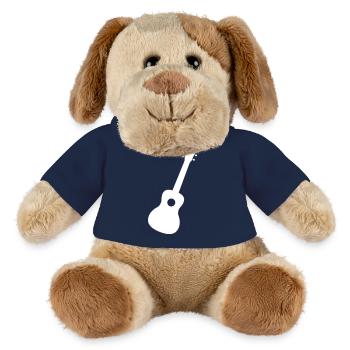 Gitarre Ukulele Geschenk - MiniFeet® Hund Helge - French Navy - Vorne