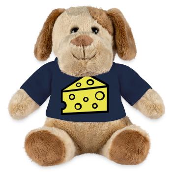 Fromage - Chien en peluche Helge MiniFeet® - bleu marine - Devant