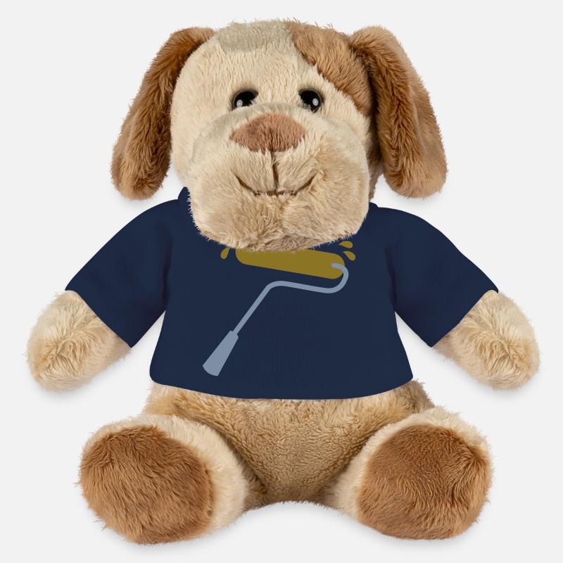 Farbrolle in Gold und Silber mit Spritzern - MiniFeet® Hund Helge - French Navy