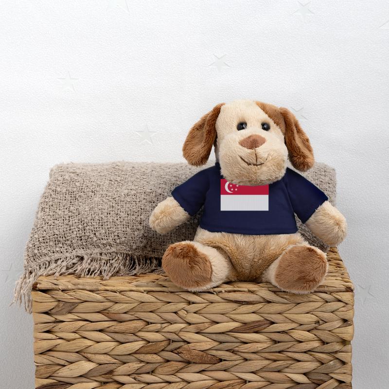 Drapeau de Singapour Chien en peluche Helge MiniFeet®