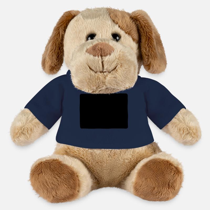 forme rectangle - Chien en peluche Helge MiniFeet® - bleu marine