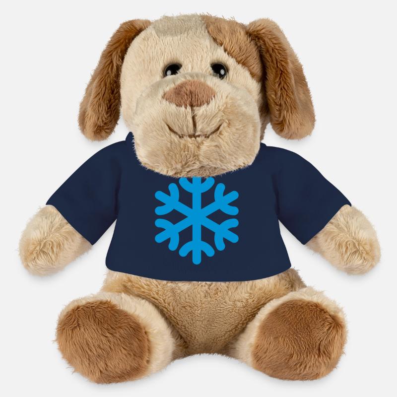 Flocon de neige / flocon de neige - Chien en peluche Helge MiniFeet® - bleu marine