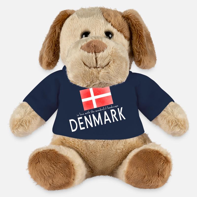 Danemark Danemark - Chien en peluche Helge MiniFeet® - bleu marine